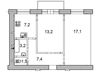 Продаю двухкомнатную квартиру, 49.6 м2, Санкт-Петербург, улица Шевченко, 11, улица Шевченко