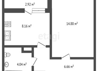 Продается 1-комнатная квартира, 30 м2, посёлок городского типа Аграрное, Парковая улица, 1, ЖК Солнечный Парк