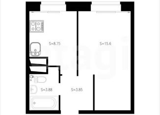Продаю однокомнатную квартиру, 28.6 м2, Краснодар, улица Западный Обход, 39, ЖК Мой Город