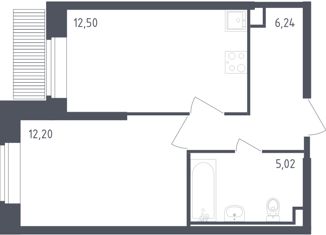 Продажа трехкомнатной квартиры, 55 м2, Санкт-Петербург, ЖК Живи в Рыбацком, Гудиловская улица, 6к1