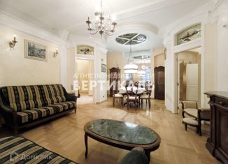 Сдается четырехкомнатная квартира, 100 м2, Москва, улица Остоженка, 7с1, метро Парк культуры