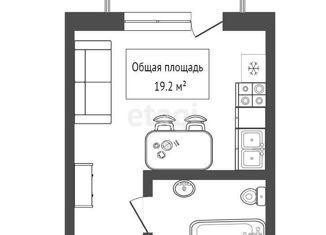 Продается квартира студия, 19.2 м2, Новосибирск, улица Николая Грицюка, 1, Кировский район