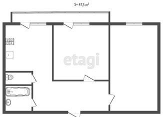 Продажа 2-ком. квартиры, 49 м2, Тула, улица Фрунзе, 6