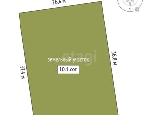 Продается земельный участок, 10.1 сот., коттеджный посёлок Решетникова-2, Серебряная улица, 2