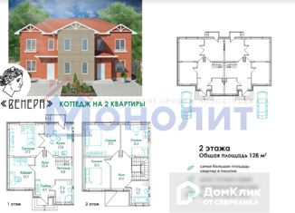 Продажа таунхауса, 127.7 м2, Краснодар, 3-я Трудовая улица, 62, Новый микрорайон