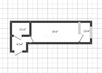 Продам квартиру студию, 25 м2, Краснодар, улица имени Героя Георгия Бочарникова, 4к1, ЖК Абрикосово