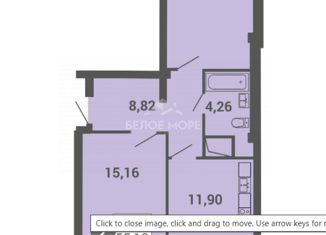 Продаю 2-ком. квартиру, 54 м2, Архангельск, Московский проспект, 57