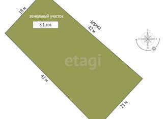 Продажа земельного участка, 8.1 сот., село Обрыв
