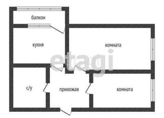 Двухкомнатная квартира на продажу, 60 м2, посёлок Берёзовый, 2-я Целиноградская улица, 44к2, ЖК Берёзовый Парк