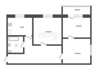 Продается 3-комнатная квартира, 50.8 м2, Курган, улица Урицкого, 126, жилой район Центральный