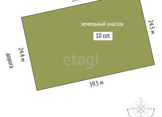 Продам земельный участок, 10 сот., деревня Ермолина, Луговая улица