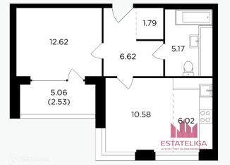 Продам 2-ком. квартиру, 47 м2, Москва, ЖК Ривер Скай, улица Виктора Маслова, 2