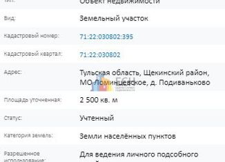 Продаю участок, 25 сот., деревня Подиваньково