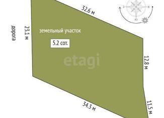 Продаю земельный участок, 5.2 сот., садовое товарищество Светлячок, 1-я улица