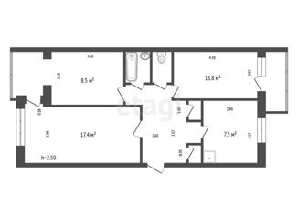 Продается 3-комнатная квартира, 60.6 м2, Красноярск, Кировский район, улица Академика Павлова, 81