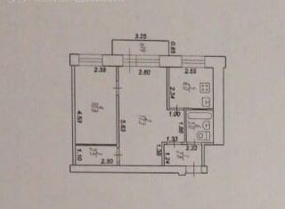 Продаю 2-комнатную квартиру, 42.3 м2, Рязань, улица Космонавтов, 4, район Приокский