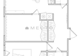 Продается двухкомнатная квартира, 55 м2, Москва, улица Генерала Глаголева, 14Ак1, улица Генерала Глаголева
