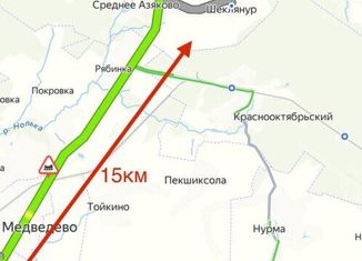 Продаю земельный участок, 14 сот., деревня Шеклянур, Советская улица, 6