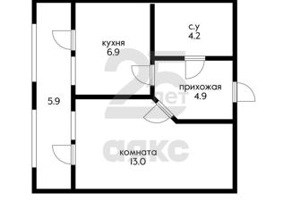 Продается 1-ком. квартира, 35.3 м2, Краснодар, ЖК Зеленодар, 3-я Трудовая улица, 1/3