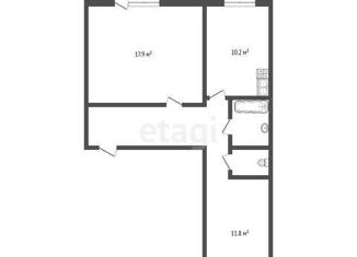 Продается 2-ком. квартира, 52.7 м2, село Перевалово, Лесная улица, 6