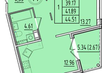 Продажа однокомнатной квартиры, 39.17 м2, Санкт-Петербург, Образцовая улица, 6к2