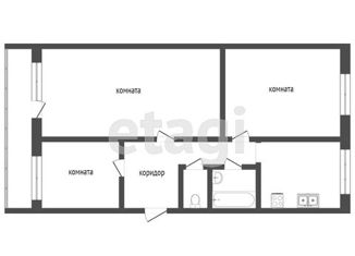 Продается 3-комнатная квартира, 63.1 м2, Ярославль, проспект Фрунзе, 59, район Дядьково