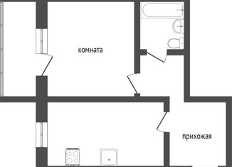 Продаю 1-ком. квартиру, 40 м2, Омск, бульвар Архитекторов, 17/1, Кировский округ