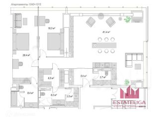 Продается 3-комнатная квартира, 170 м2, Москва, 2-я Брестская улица, 6, Тверской район