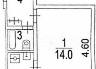 Продаю 1-комнатную квартиру, 22.7 м2, Москва, Зелёный проспект, 25к3, метро Перово