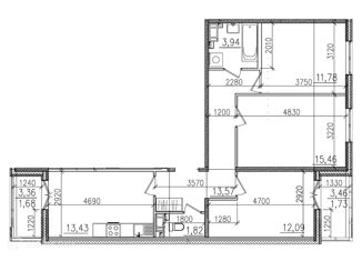 Продам 3-комнатную квартиру, 78.91 м2, городской посёлок Янино-1, улица Тюльпанов, 2, ЖК Янила Драйв