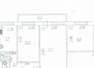 Трехкомнатная квартира на продажу, 53 м2, Самара, Больничная улица, 18, метро Алабинская