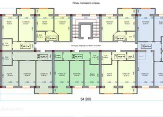 Однокомнатная квартира на продажу, 39 м2, Нальчик, Кабардинская улица, 208, район Молодёжный