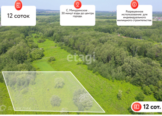 Участок на продажу, 12 сот., село Мичуринское, Центральная улица