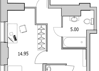 Продам 3-комнатную квартиру, 89.4 м2, Санкт-Петербург, улица Кустодиева, 7к1