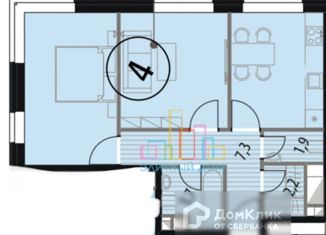 Продается 2-комнатная квартира, 60 м2, Москва, Волгоградский проспект, 32/3к1, станция Угрешская