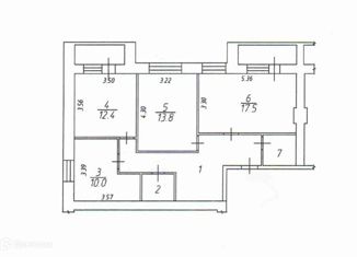 Продажа 3-ком. квартиры, 75 м2, Белгород, улица Щорса, 57