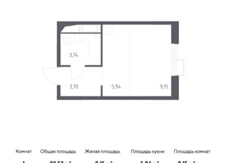 Продажа квартиры студии, 22.53 м2, дачный посёлок Кокошкино, улица Стожарова, 5