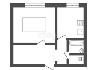 Продам 1-ком. квартиру, 34 м2, Новосибирск, Заельцовский район, улица Дуси Ковальчук, 270