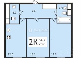 Продаю 2-ком. квартиру, 54.7 м2, Москва, метро Спартак, Волоколамское шоссе, 71с5А