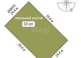 Продам земельный участок, 10 сот., деревня Криводанова