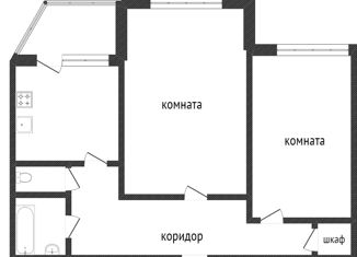 Продается 2-ком. квартира, 59.6 м2, Тюменская область, улица 50 лет ВЛКСМ, 2/1