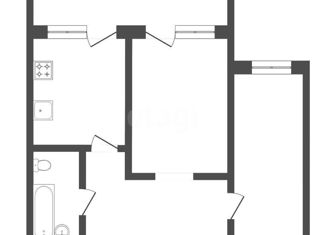 Продается 2-комнатная квартира, 48 м2, Тюмень, Центральный округ, улица Максима Горького, 59