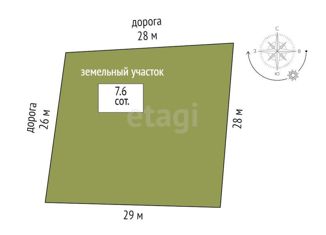 Продается участок, 7.6 сот., коттеджный посёлок Рублёвская слобода