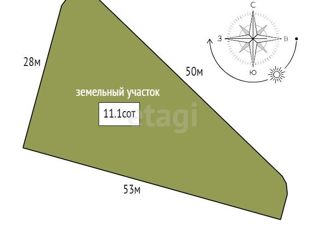 Продажа участка, 11.1 сот., Низинское сельское поселение, КАД, 100-й километр, внутреннее кольцо