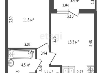 Продам 1-комнатную квартиру, 36.16 м2, Санкт-Петербург, метро Беговая, Арцеуловская аллея, 9