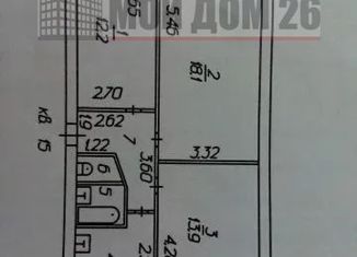 3-ком. квартира на продажу, 60 м2, Ставрополь, улица Михаила Морозова, 30А, микрорайон № 1