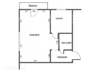 1-комнатная квартира в аренду, 31 м2, Усолье-Сибирское, Комсомольский проспект, 60/6