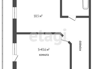 Продам 1-ком. квартиру, 43.6 м2, Набережные Челны, Набережночелнинский проспект, 49