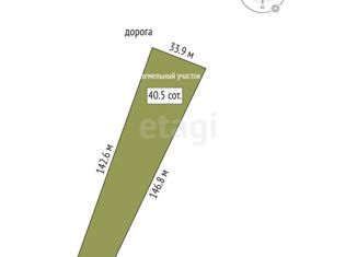 Продается земельный участок, 40.5 сот., Тюмень, Восточный округ, улица Василия Гольцова