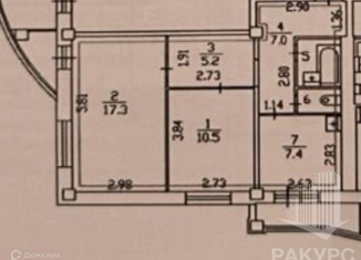 2-ком. квартира на продажу, 54 м2, Пермь, улица Чернышевского, 17А, ЖК Альпийская Горка